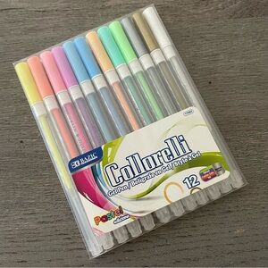 Colored Gel Pen Set - 12 Assorted Colors